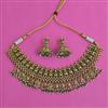 Antique Temple Necklace with Matte Gold Plating
