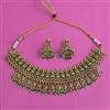 Antique Temple Necklace with Matte Gold Plating