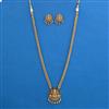 Antique Temple Necklace with Matte Gold Plating