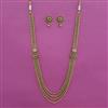 Antique Layered Necklace with Matte Gold Plating