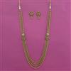 Antique Layered Necklace with Matte Gold Plating
