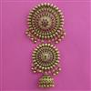 Antique Classic Hair Brooch with Matte Gold Plating
