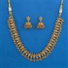 Antique Temple Necklace with Matte Gold Plating
