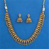 Antique Temple Necklace with Matte Gold Plating