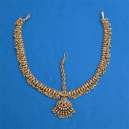 Antique Classic Damini with Matte Gold Plating