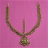 Antique Temple Damini with Matte Gold Plating