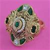 Antique Pearl Ring with Matte Gold Plating