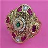 Antique Pearl Ring with Matte Gold Plating