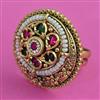 Antique Pearl Ring with Gold Plating