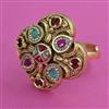 Antique Adjustable Ring with Gold Plating