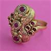 Antique Adjustable Ring with Gold Plating