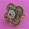 Antique Adjustable Ring with Gold Plating