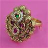 Antique Adjustable Ring with Gold Plating