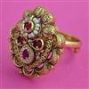 Antique Adjustable Ring with Gold Plating