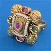 Antique Pearl Ring with Gold Plating