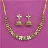 Antique Classic Necklace with Matte Gold Plating