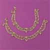 Antique Pearl Payal with Gold Plating