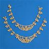 Antique Pearl Payal with Gold Plating