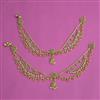 Antique Pearl Payal with Gold Plating