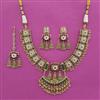 Antique Pearl Necklace with Matte Gold Plating