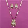 Antique Pearl Pendant Set with Matte Gold Plating