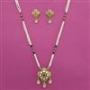 Antique Pearl Pendant Set with Matte Gold Plating