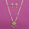 Antique Pearl Pendant Set with Matte Gold Plating