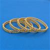 Antique Classic Bangles with Matte Gold Plating