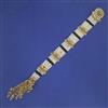 Antique Pearl Hair Brooch with Matte Gold Plating