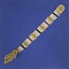 Antique Pearl Hair Brooch with Matte Gold Plating