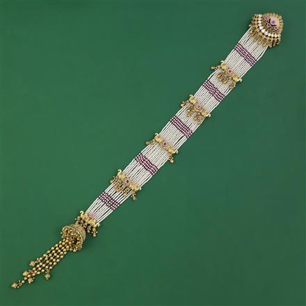 Antique Birds Hair Brooch with Matte Gold Plating