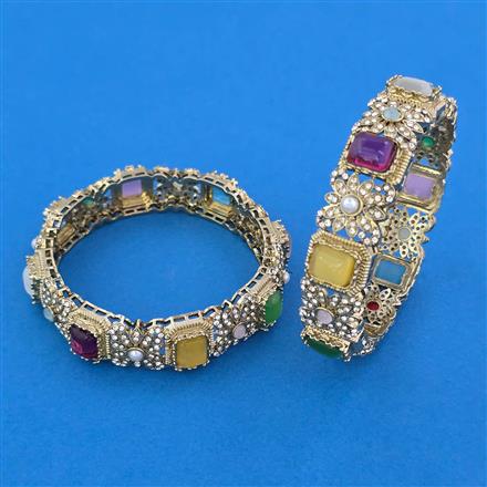 Antique Classic Bangles with Mehndi Plating