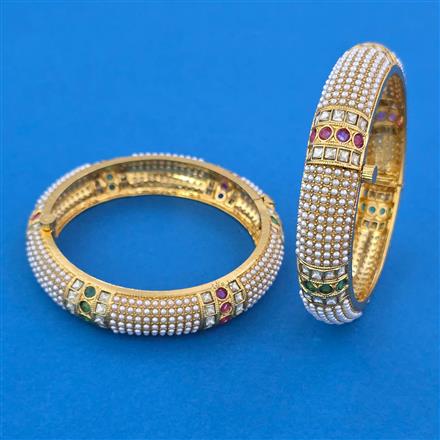 Antique Openable Bangles with Gold Plating