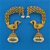Antique Birds Earring with Matte Gold Plating