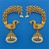 Antique Birds Earring with Matte Gold Plating