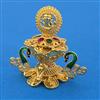 Antique Temple Sindoor Box with Gold Plating