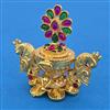Antique Birds Sindoor Box with Gold Plating
