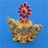 Antique Birds Sindoor Box with Gold Plating
