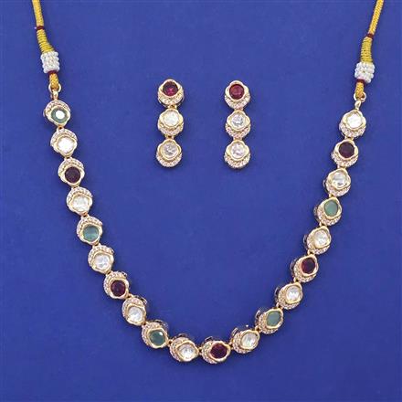 Antique Delicate Necklace with Carat Plating