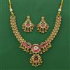 Antique Birds Necklace with Matte Gold Plating
