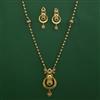 Antique Classic Pendant Set with Matte Gold Plating
