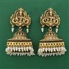 Antique Temple Earring with Matte Gold Plating