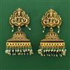 Antique Temple Earring with Matte Gold Plating