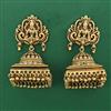 Antique Temple Earring with Matte Gold Plating