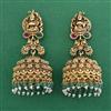 Antique Temple Earring with Matte Gold Plating