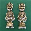 Antique Birds Earring with Matte Gold Plating