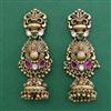 Antique Birds Earring with Matte Gold Plating