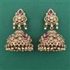 Antique Jhumki with Matte Gold Plating