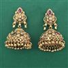 Antique Jhumki with Matte Gold Plating