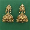 Antique Jhumki with Matte Gold Plating
